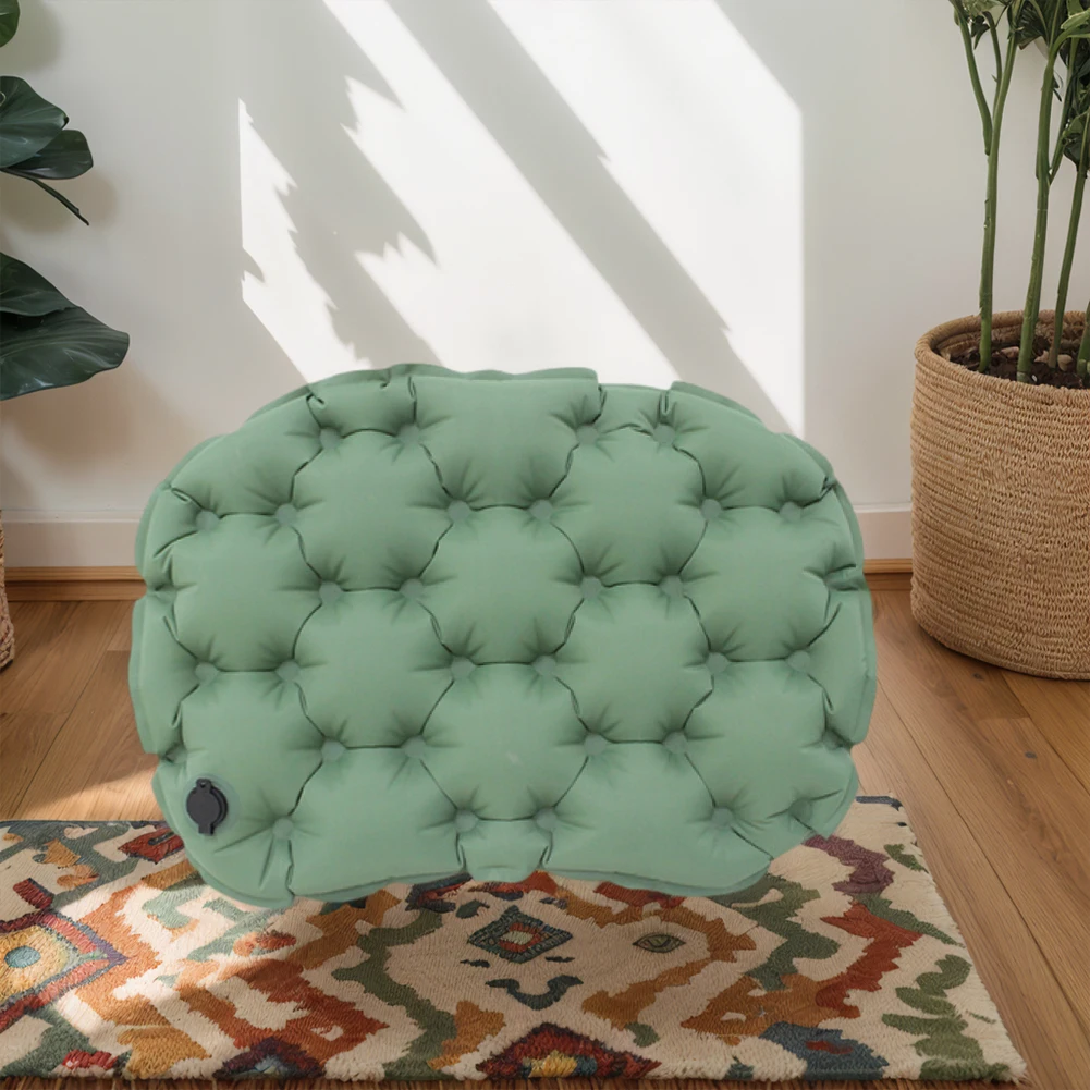 وسادة مقعد قابلة للنفخ وسادة كرسي السفر وسادة هوائية محمولة للتخييم وسادة جلوس مرتبة قابلة للنفخ للمشي لمسافات طويلة وحقيبة الظهر