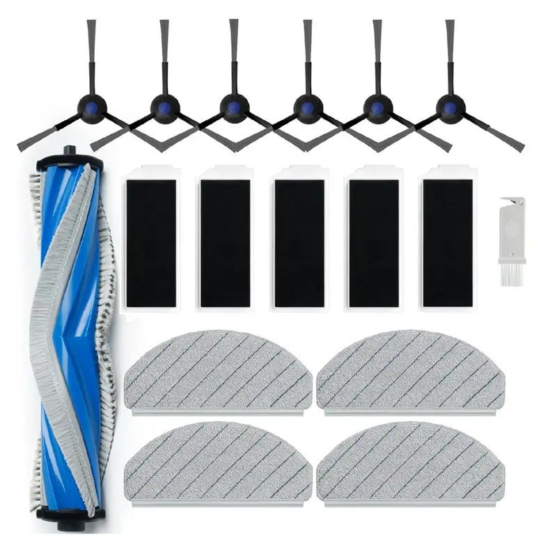 A19F-Robot Vacuum Replacement Parts- Main Brush, Side Brush, Filter, And Dust Bag Set For ECOVACS DEEBOT N20 Plus/N20 Pro Plus R