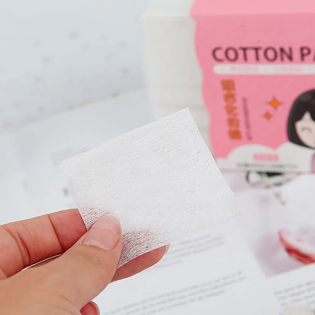 400 Regular 75 Side Sealed Cotton Pads Lint-Free Soft Gentle Facial Puff for Makeup Removal Facial Cleansing Body Care Travel