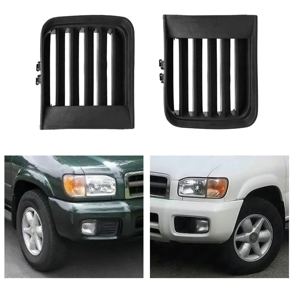 Left Right Front Bumper Fog Light Grille Cover for Nissan Pathfinder R50 1999 2000 2001 2002 2003 2004 62257-2W100 62256-2W100