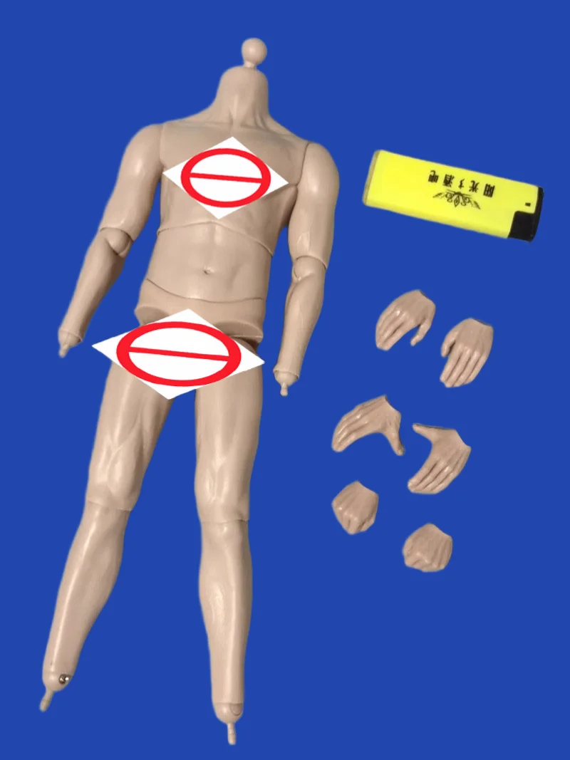 

ZCWO Hot Sales 1/6th Male Man Soccer Football Body Doll Muscle Strong Body with Hand 6PCS/EST Accessories For 12" Fans DIY