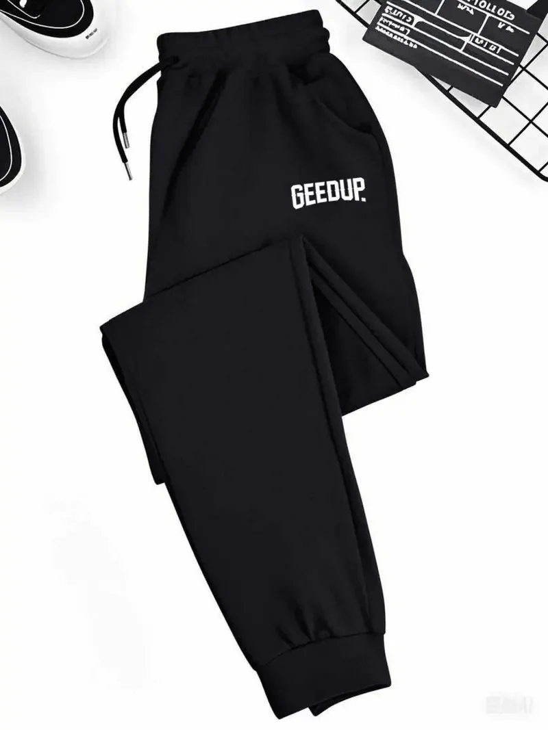 

Men's Casual Sports Elastic Waist Drawstring Jogger Pants Casual and Comfortable Sports Leisure Pants