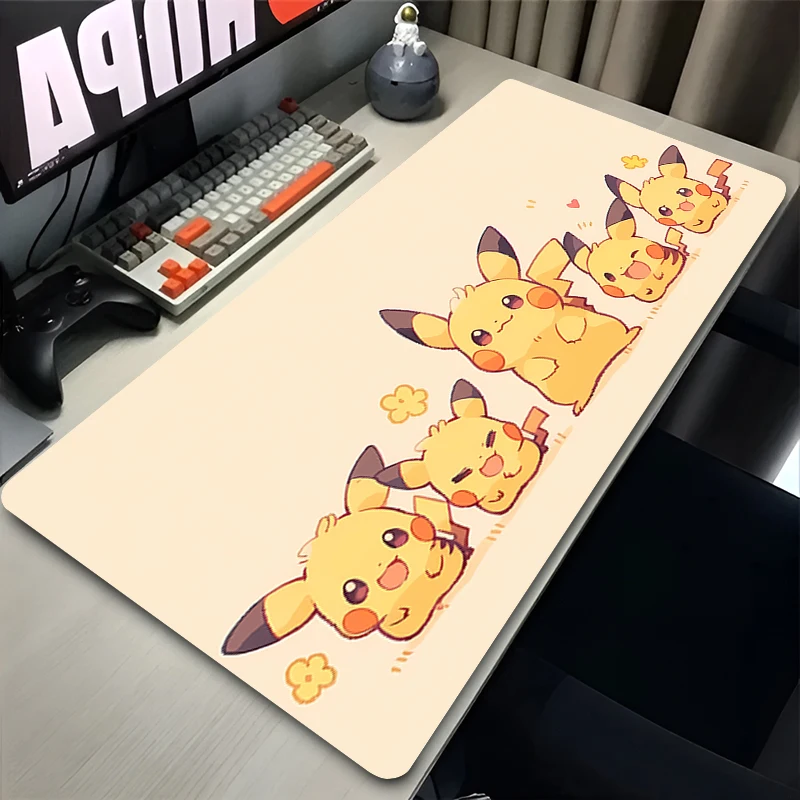 

Mousepad P-Pikachus Colorful Mousepad Computer Mouse Pads Keyboard Pad Office Carpet Table Mat Desktop Waterproof Soft Mouse Pad