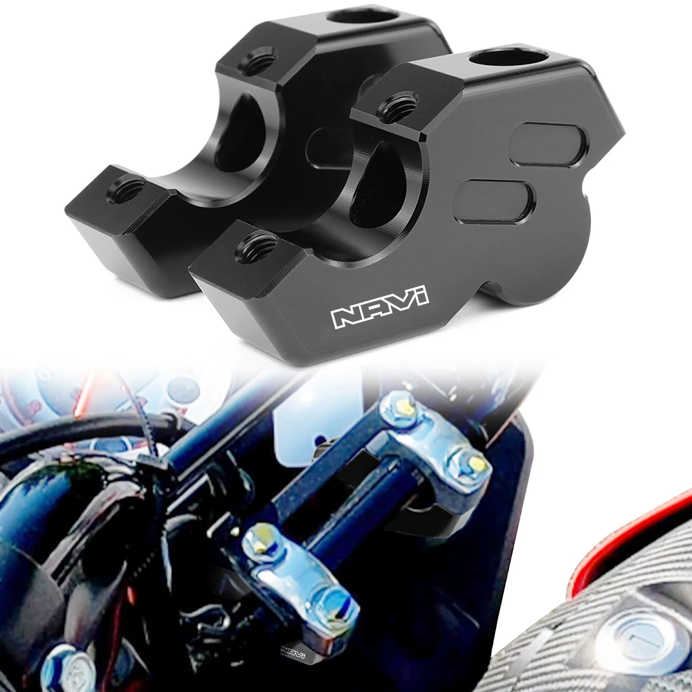 For Honda NAVI 110 2016 2017 2018 2019 2020 2021 2022 2023 2024 Motorbike Offset Handlebar Risers Handle Bar Mount Clamp Adapter