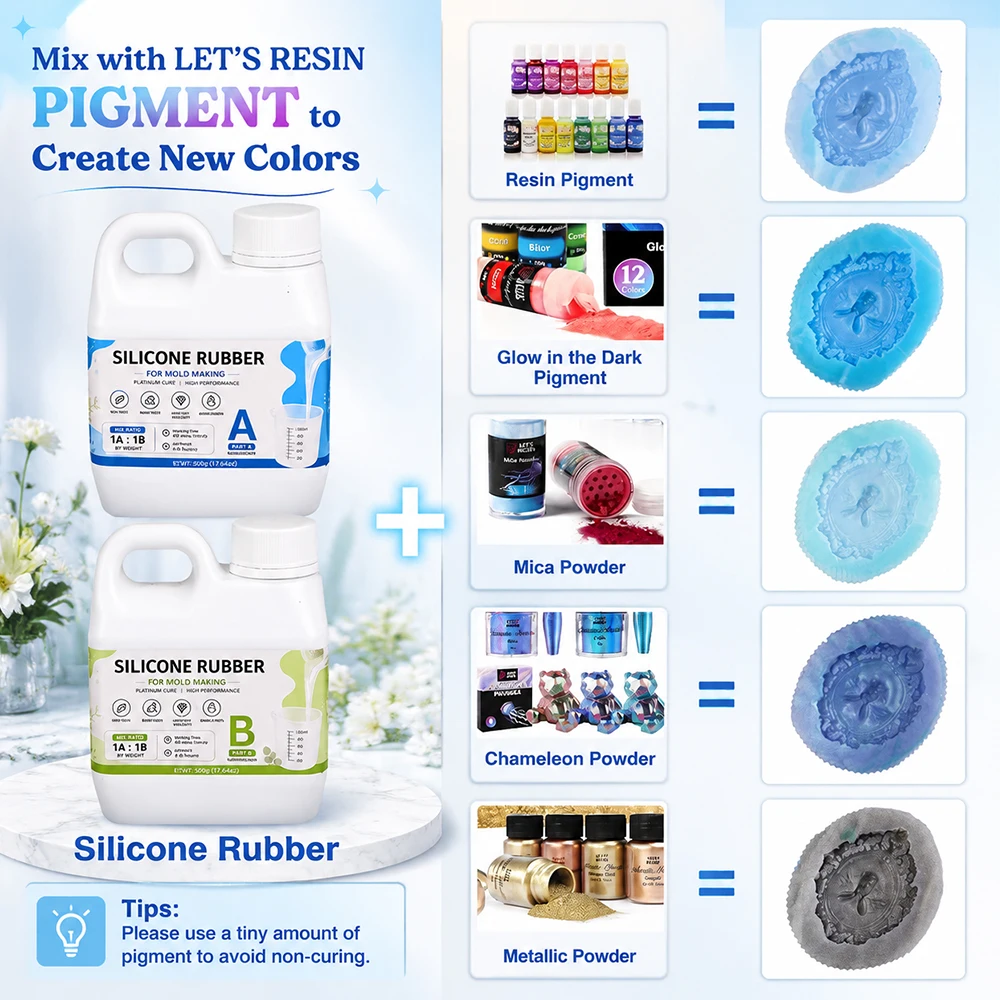 1000g Sıvı Silikon Kauçuk Kalı - Liquid Silicone Rubber Mold Making Rtv-2 incelemesi ve fiyatı