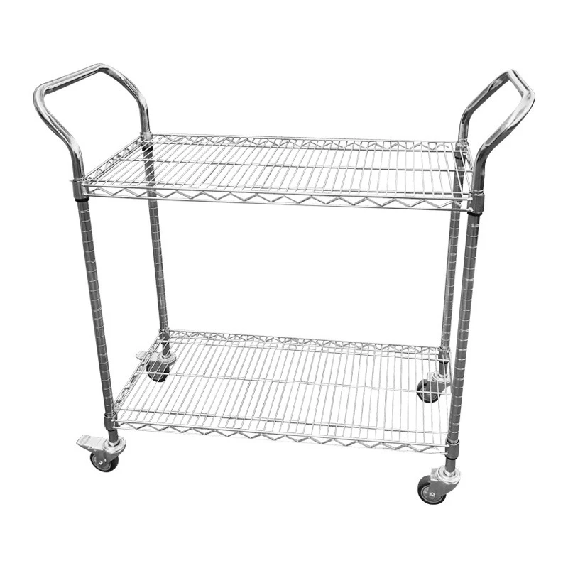 Storage 2-layer adjustable truck rack shelves transport shelving wire shelf for industrial using