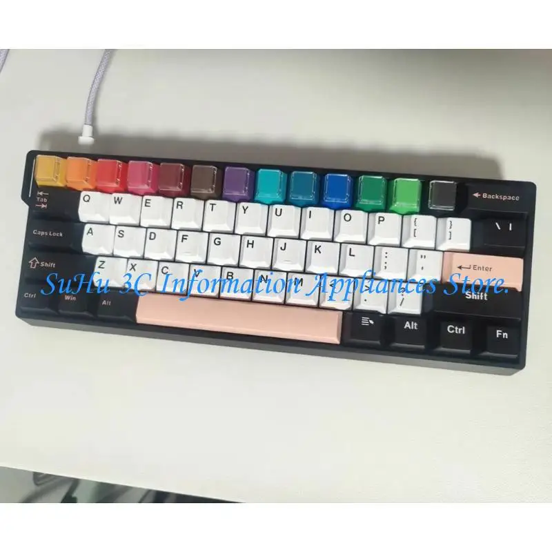 8Pcs Pbt Blank Keyc…