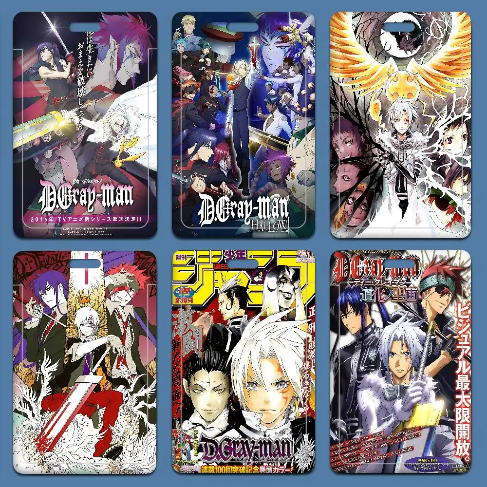 

Чехол для рабочего пропуска D Gray Man в стиле аниме, держатель для бейджа с ремешком, набор для удостоверения личности сотрудника
