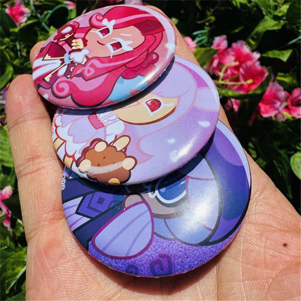 Jeux d'anime Cookie Run: Badge de Cosplay du roi, broche en fer blanc SPTE, accessoires, cadeaux de noël