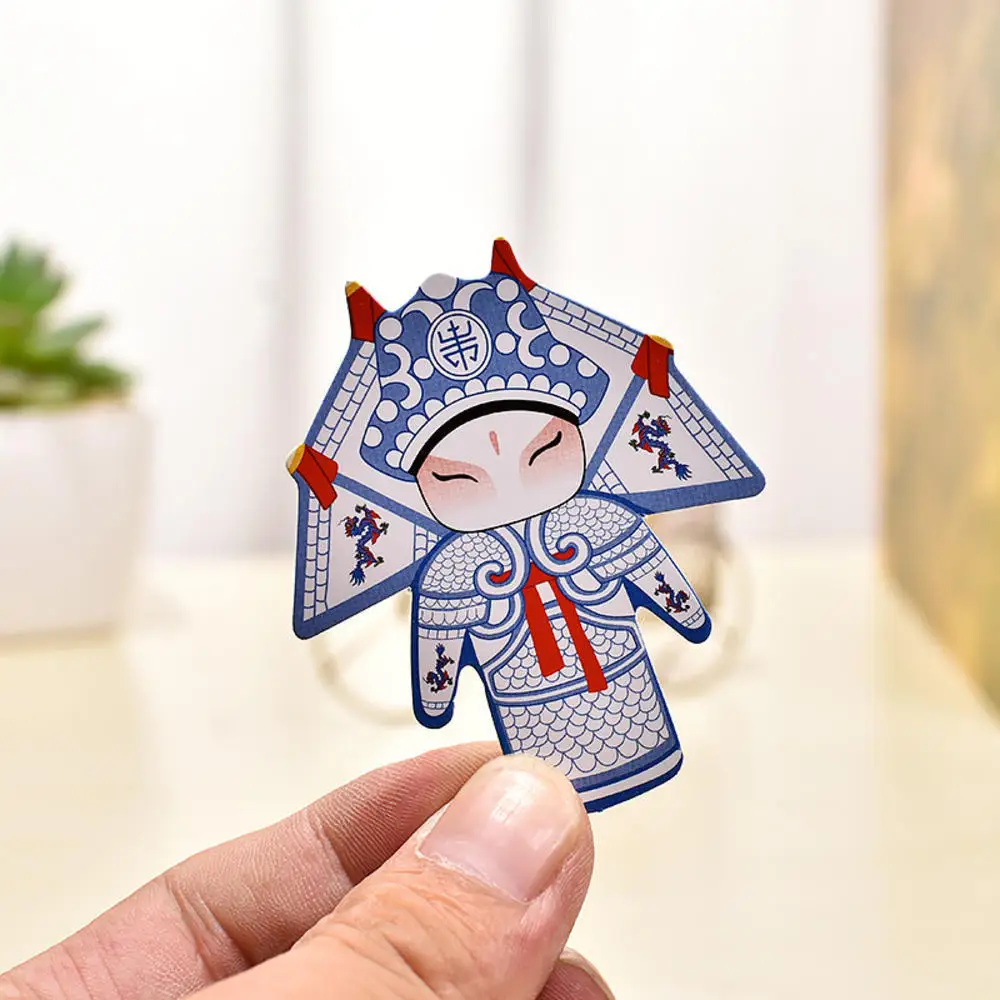 Chinese Style National Tide Peking Opera Metal Bookmark Animal Tassel Pendant Bookmark Pagination Mark Stationery Supply Gift