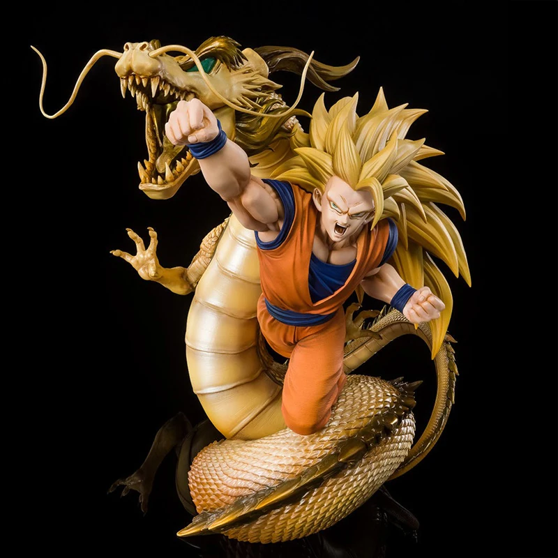 

20cm Dragon Ball Z Figure Dragon Fist Explosion Who Will Do It If Goku Does Not Do Super Saiyan 3 Son Goku Action Figure PVC Toy