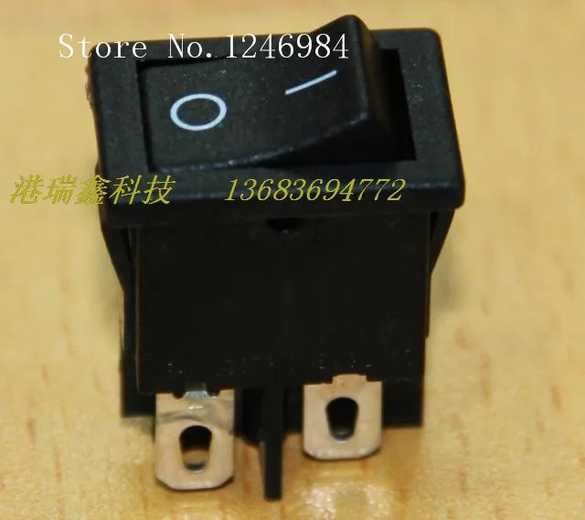 [SA]Eco Power Switch English Arcolectric Rocker Black Dual boat type switch H8550VB--50pcs/lot