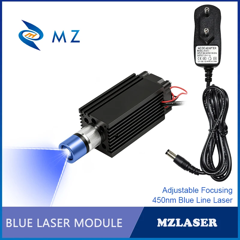 modulo-laser-de-linea-azul-con-enfoque-ajustable-d33×33×75mm-450nm-100mw-200mw-300mw-500mw-1000mw-12v-24v-para-trabajos-en-madera-con-adaptador