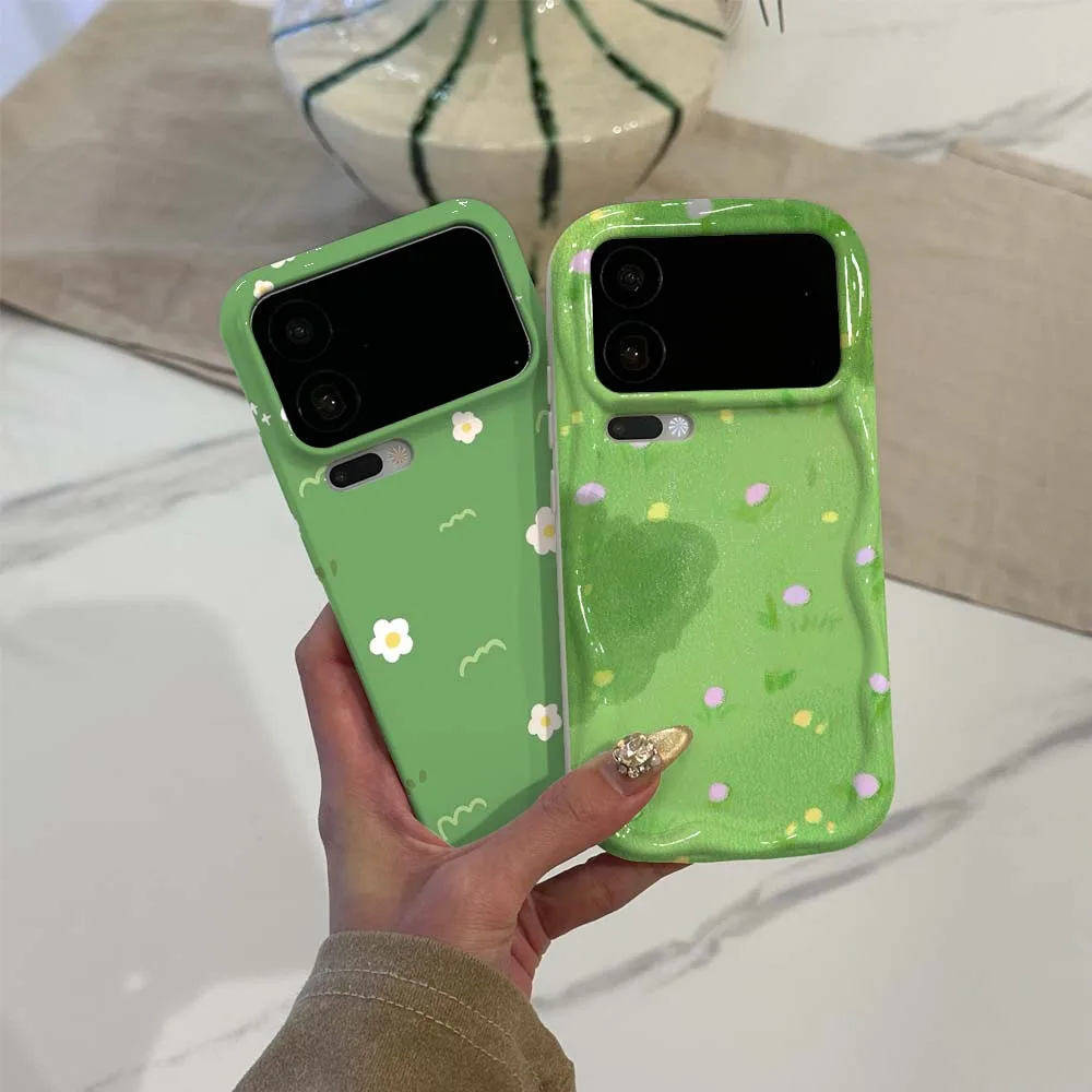 

Cartoon Grass Flower Meadow For Xiaomi Mi 11 11i 11X 12T 17 15 NE Pro Lite Max Wave Oil Film Phone Case