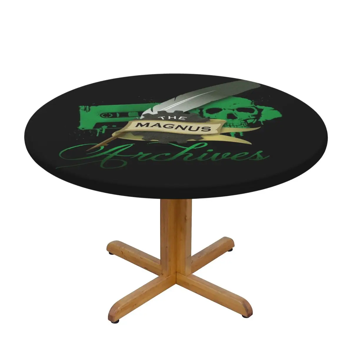 The Magnus Archives Log Waterproof Round Tablecloth Oilproof Table Cloth for Kitchen Events Dining Table Cover