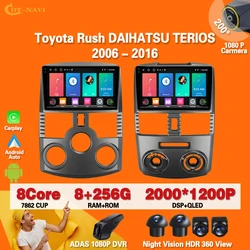 Car Radio carplay For Toyota Rush/ Daihatsu Terios android radio   Multimedia Video Player Navigation Stereo GPS WIFI  No 2 din