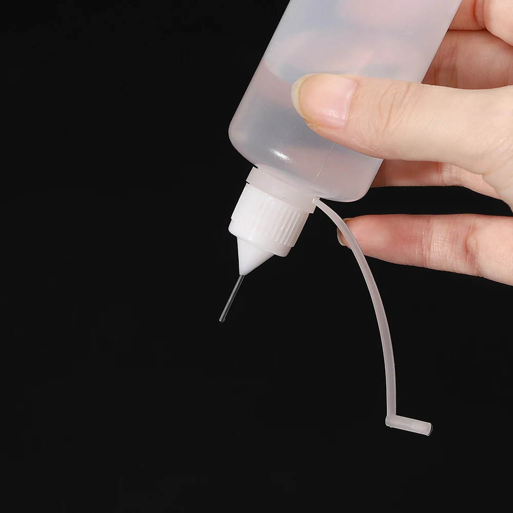 5pcs/lot 5-120ML PE Plastic Squeezable Tip Glue Applicator Plastic Bottle for Paper Quilling DIY Scrapbooking Paper Craft Tool