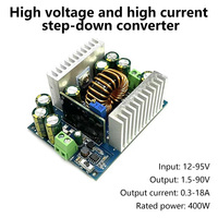 500W Buck Converter 15A DC-DC 12-95V to 1.5-90V Step-Down Power Module CC CV Voltage Regulator Module