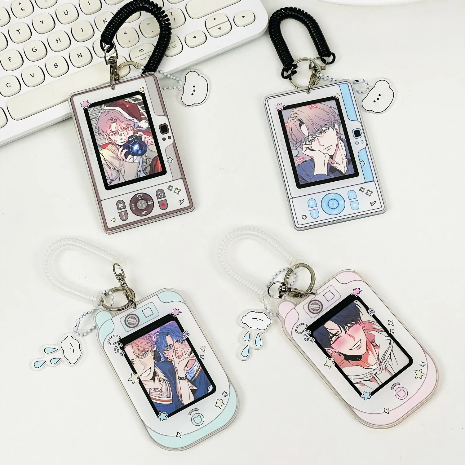 Imagem -03 - Telefone Câmera Shape Photo Card Holder Kpop Idol Photo Protective Display Mangas Papelaria Kawaii Presente Bonito para as Meninas Novo 3