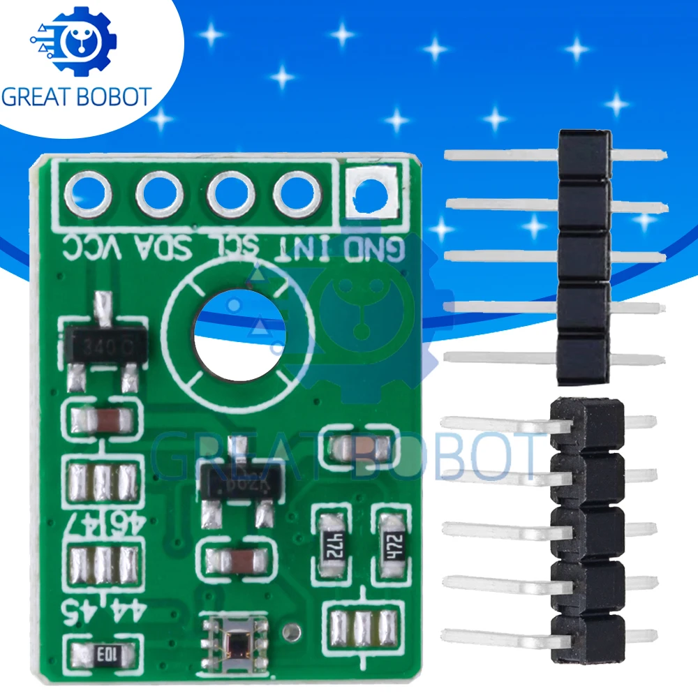 OPT3001 Ambient Light Illuminance Sensor Module, 1.6V-3.6V Light Intensity Meter Compatible with for Arduino