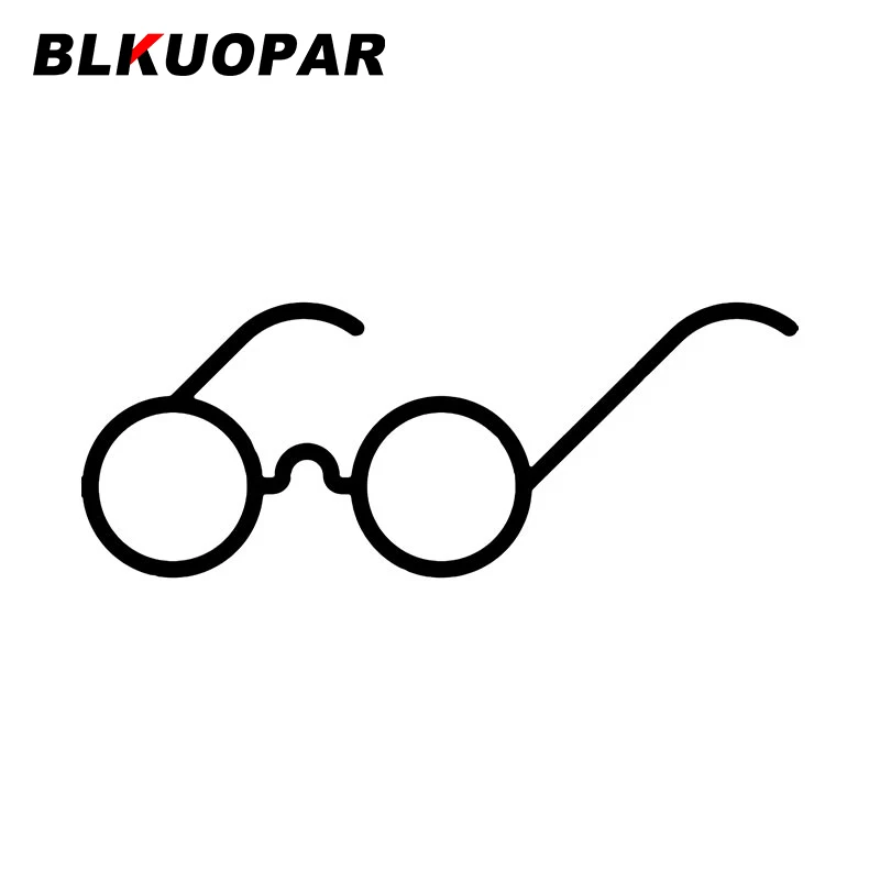 BLKUOPAR Glasses Car Sticker Scratch-proof Waterproof Funny Air Conditioner Decoration Original Creative Funny JDM Vinyl Decals