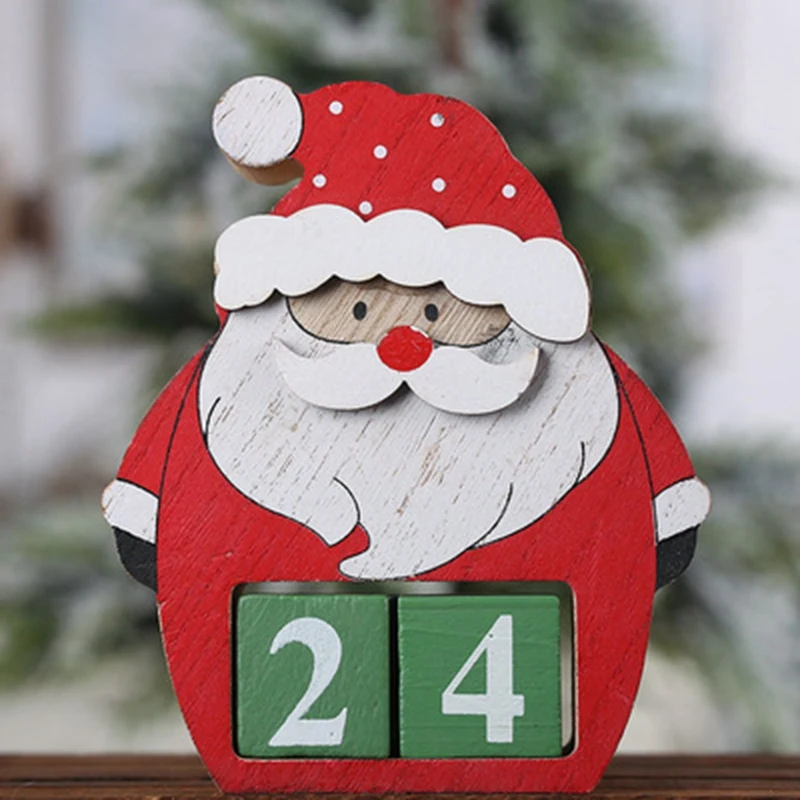 Calendrier de compte à rebours pour enfants, cadeau de joyeux Noël, décoration du Nouvel An, 2022