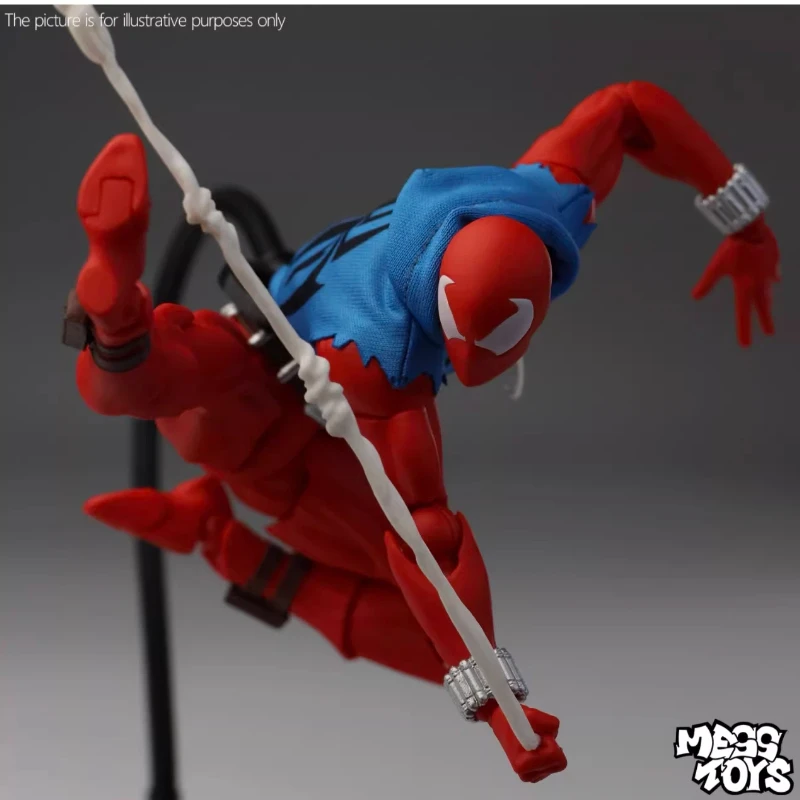 Nouveaux jouets en désordre Figurine héros écarlate Spiderman Messtoys Spider Man Anime Figurine modèle Statue cadeaux Collection jouets
