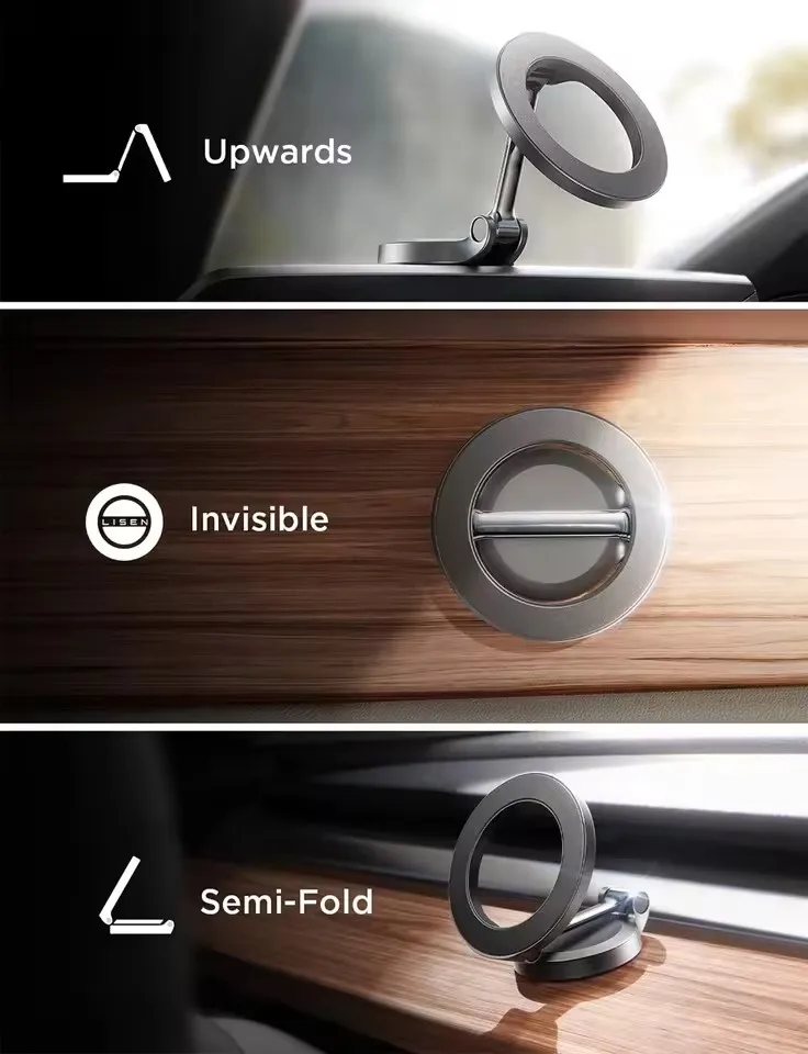 1080 Magsafe Car Phone Holder For Vehicles Mobile Support For The Car Cell Phone Holder in Car For iPhone 16 15 Pro Max Plus