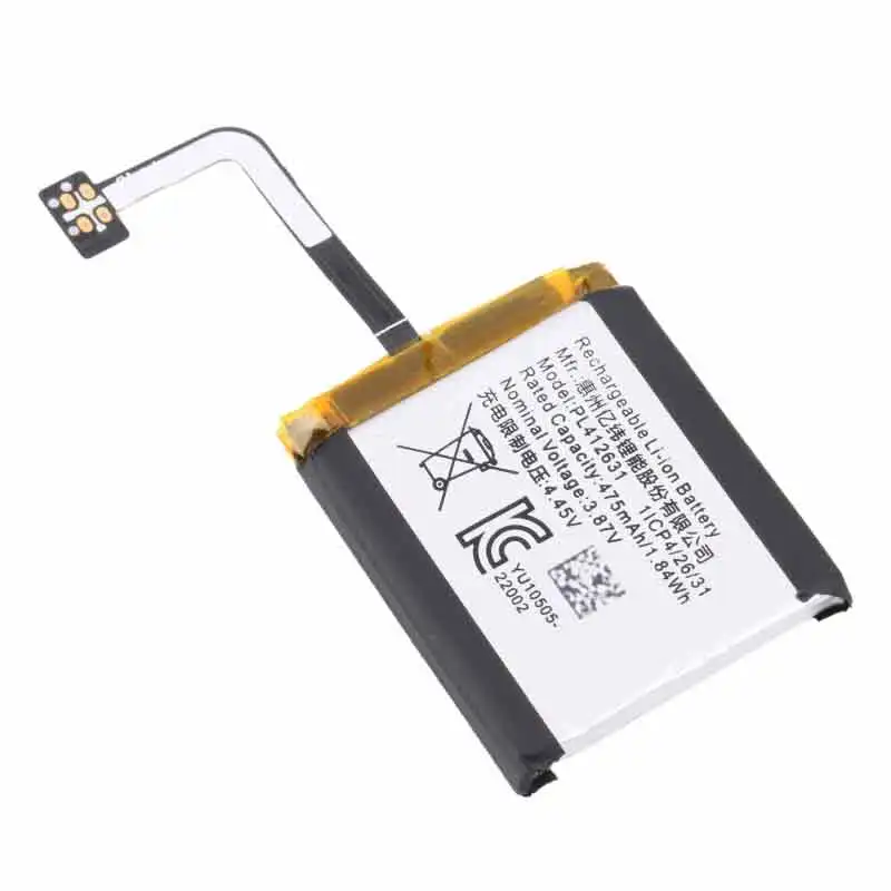2 peças para amazfit gtr 4 47mm relógio bateria reparação peça de reposição xdou 475mah pl412631 bateria
