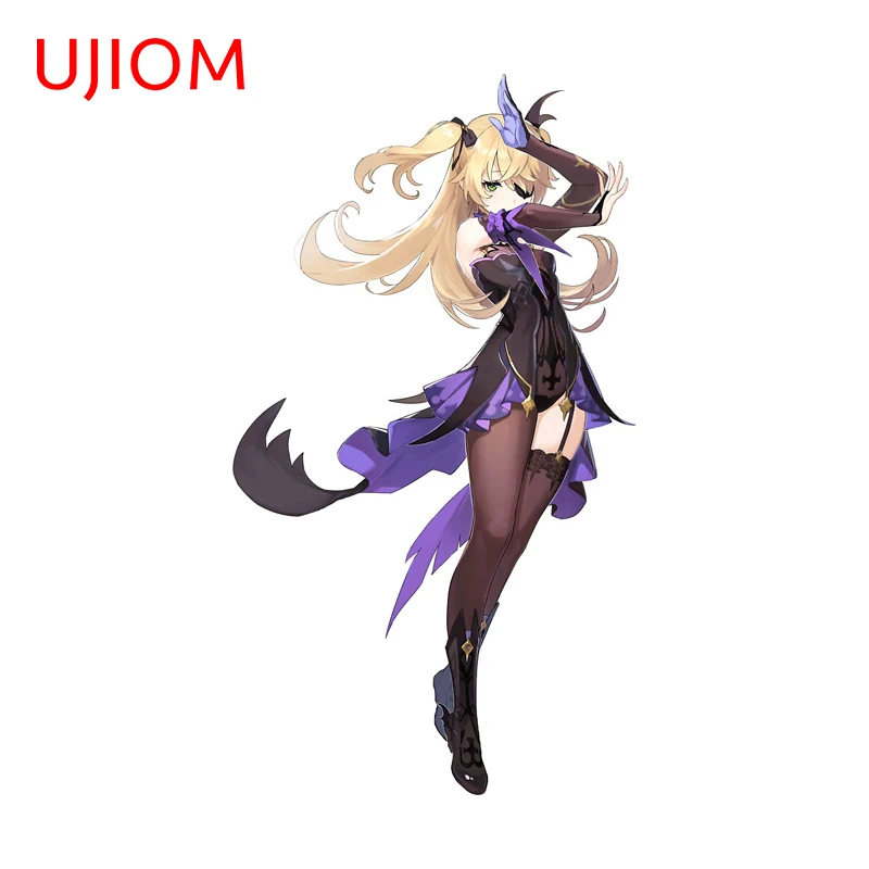 

UJIOM Genshin Impact Beautiful Waifu Fischl Wall Sticker Exquisite Attractive Adhesive Decal Suitable For Decoration Chambre