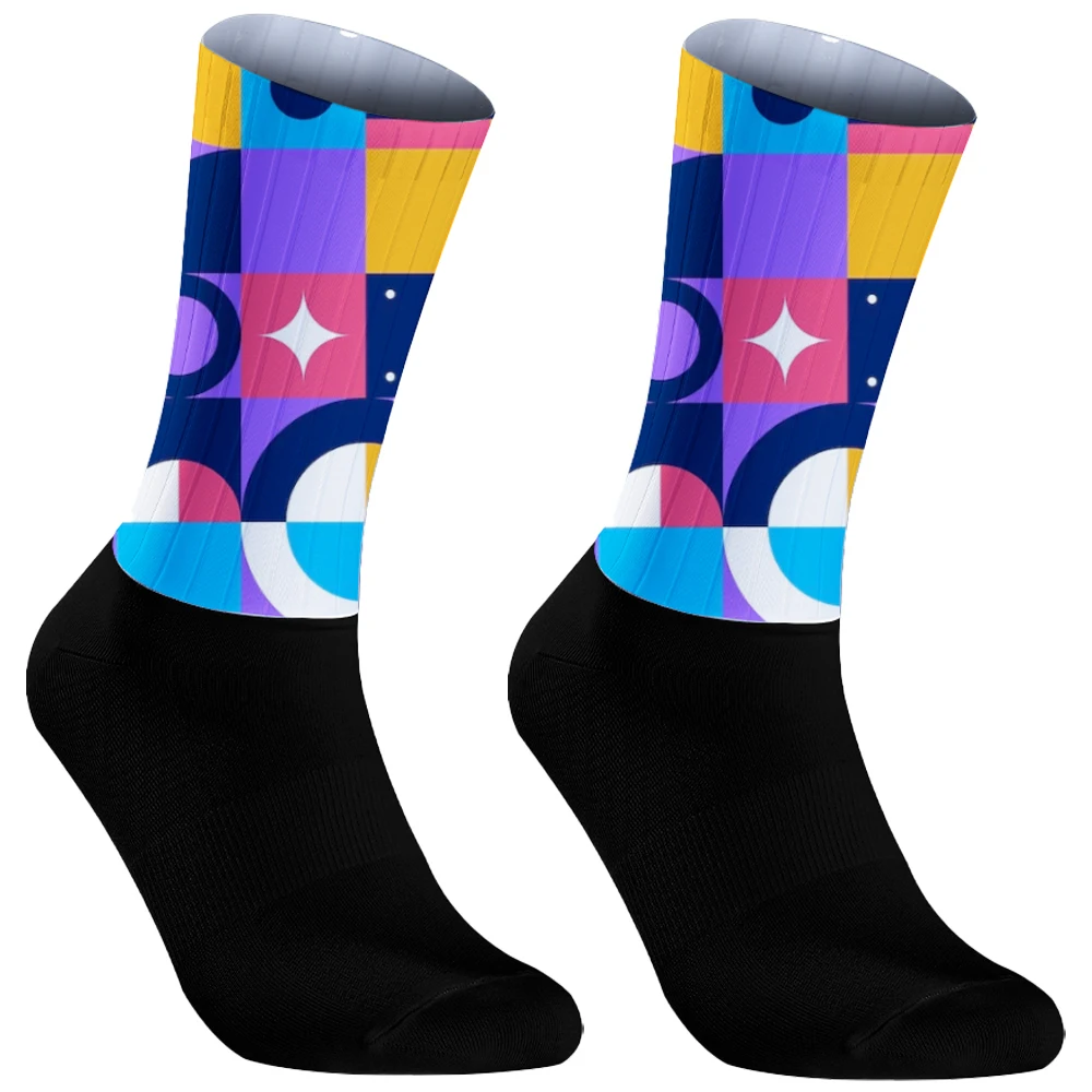 Chaussettes à tube moyen pour hommes, Streetwear de cyclisme, Harajuku, Chaussettes de sport respirantes, Mode, Nouveau