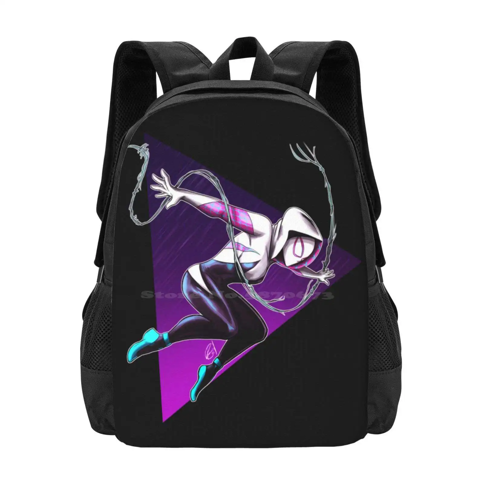 Spidergwen Superhero/Gift For You Hot Sale Schoolbag Backpack Fashion Bags Spider Verse New Miles Morales Spidergwen Spidermen