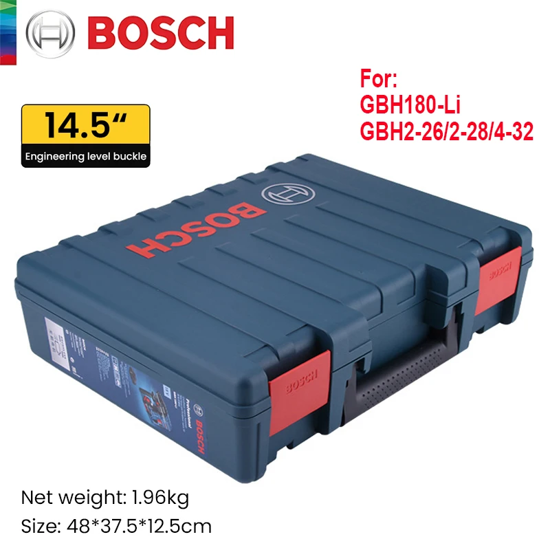 Bosch Tool Storage Box Portable Case Electrician Maintenance Tool Storage Toolkit Handbag for GBH180-Li GBH2-26/2-28/4-32/2000DR