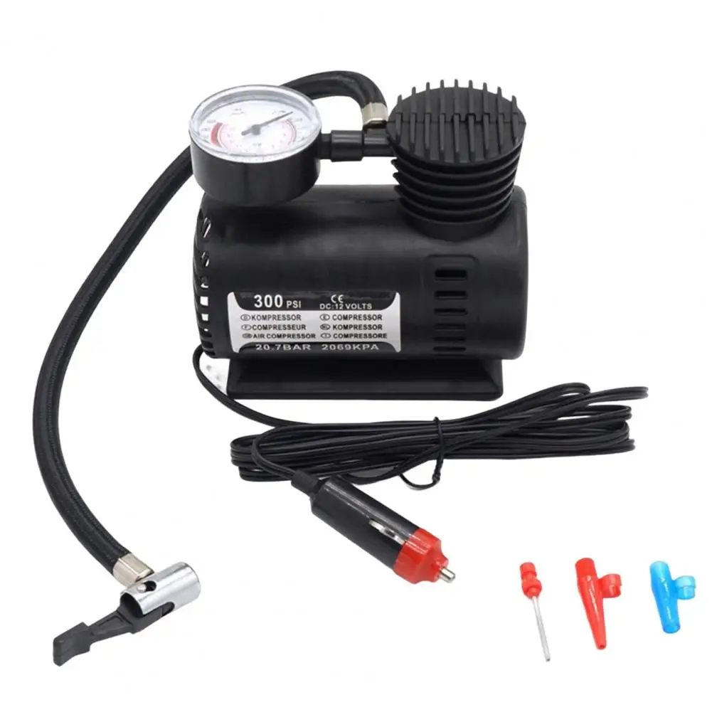 40%HOTElectric Compressor Low Noise Fast Inflating Compact Portable 300 PSI Electric Tire Inflator Pump for Car