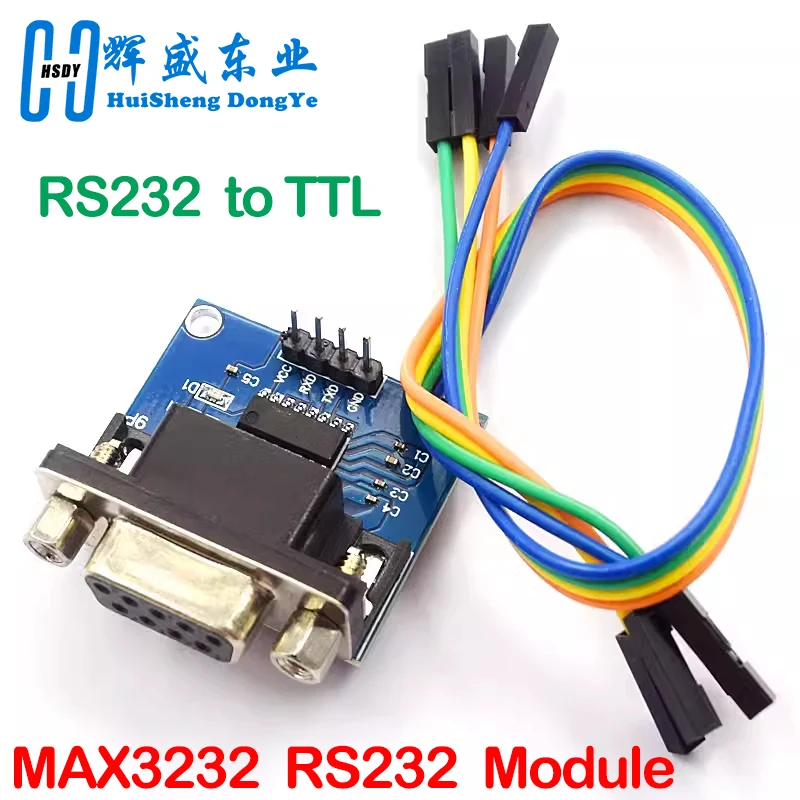 MAX3232 RS232 to TTL Serial Port Converter Module Female DB9 Connector MAX232 Flashing Board