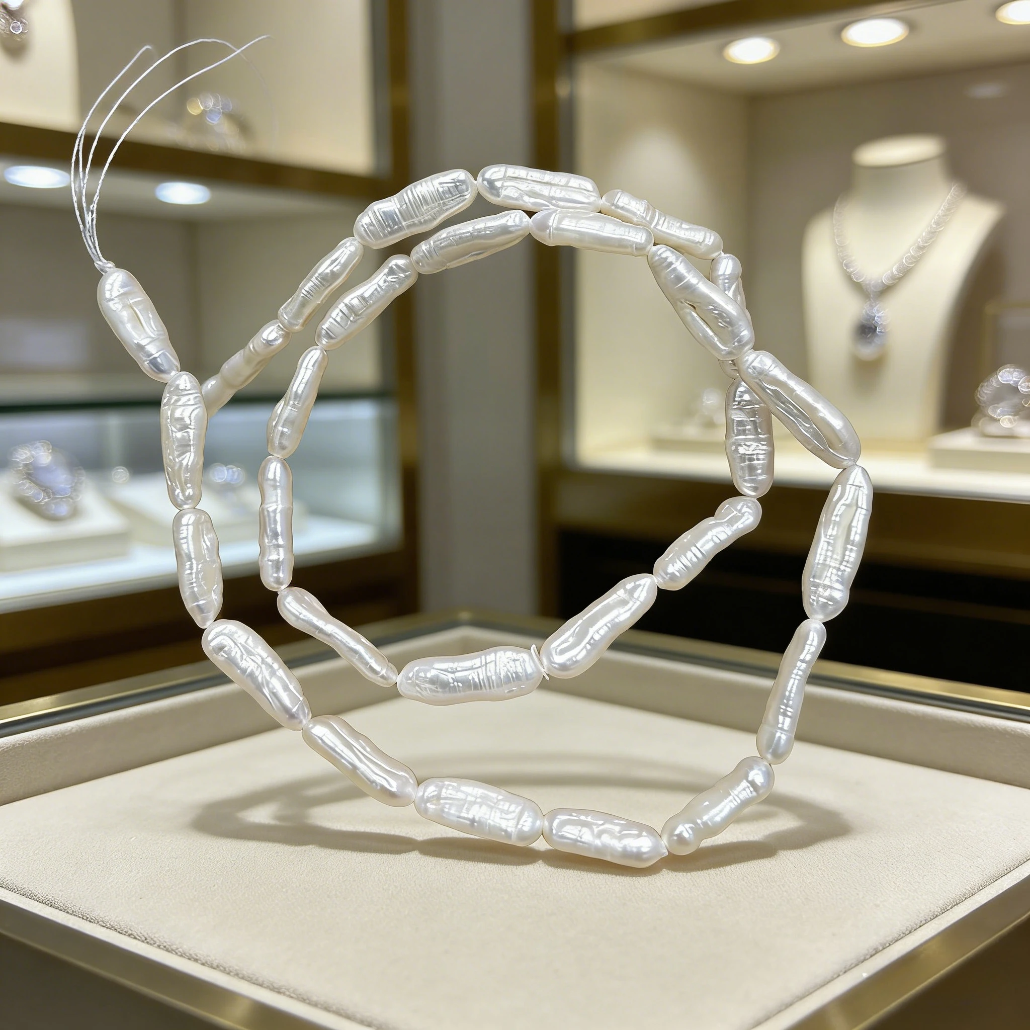 

5x13-6x15mm Threaded Natural Freshwater Pearl White Rectangle Jewelry Making DIY Necklace Earrings Bracelet Accessory Women Gift