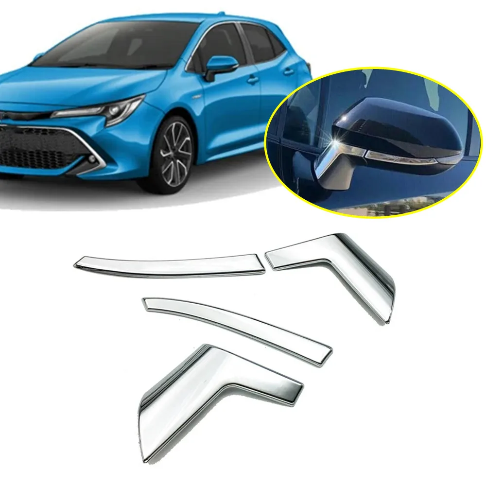 

For LHD Toyota Corolla 2019-2022 Car Side Rearview Mirror Strip Decoration Cover Exterior Sticker Reflective Strip Accessories