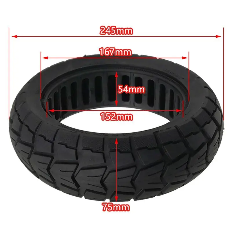 10 inch 10x2.75 Tyre 10X2.70-6.5 10x2.75 70/65-6.5 solid tires for electric scooters non inflatable tire accessories