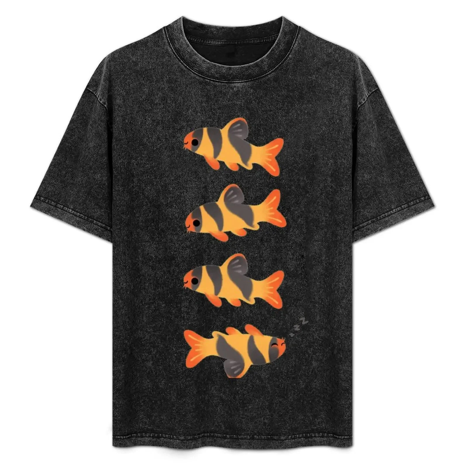 

Clown loach T-Shirt Simple Line Art Print Tee