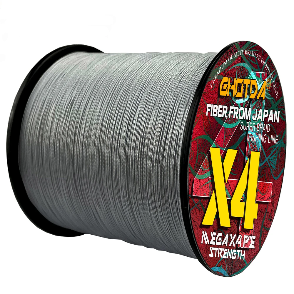 GHOTDA  Pesca 4 Strands Braided PE Fishing Line 300/100M Fly Wire Multifilament Carp Wire Multicolor Tool Sea Line Super Strong