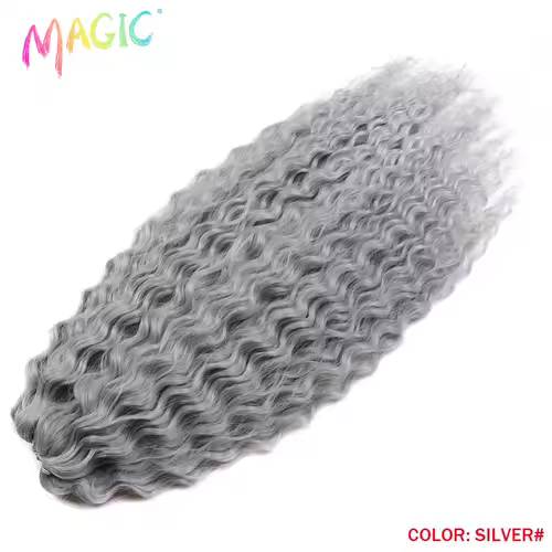 Magic Ariel Curl Hair Water Wave Twist Crochet Hair Synthetic Braid Hair Ombre Blonde 22 Inch Deep Wave Braiding Hair Extension - Image 33