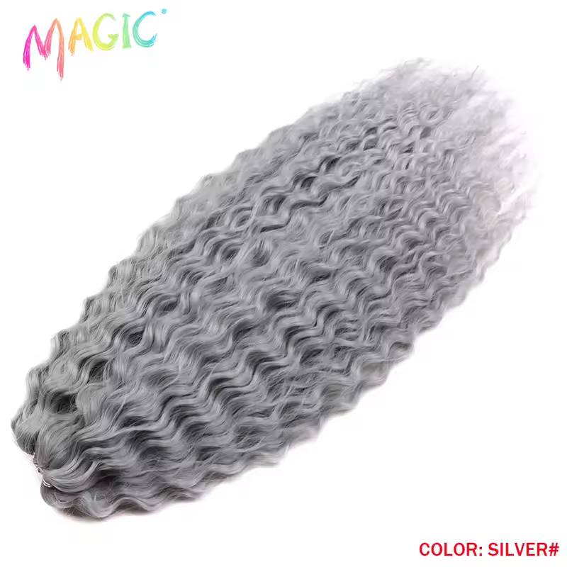 Magic Ariel Curl Hair Water Wave Twist Crochet Hair Synthetic Braid Hair Ombre Blonde 22 Inch Deep Wave Braiding Hair Extension - Image 33