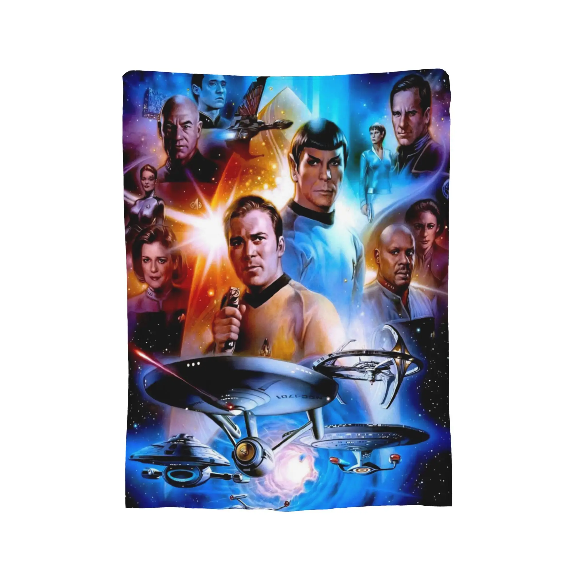 Stars Treks Throw Blanket for Couch  Soft Cozy Plush Blanket 50x60 Inch Multi-size Bedspread for All Seasons
