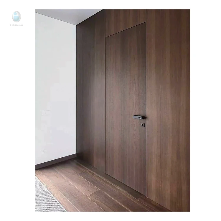 Modern wooden interior door Living room finished wooden master bedroom door replacement