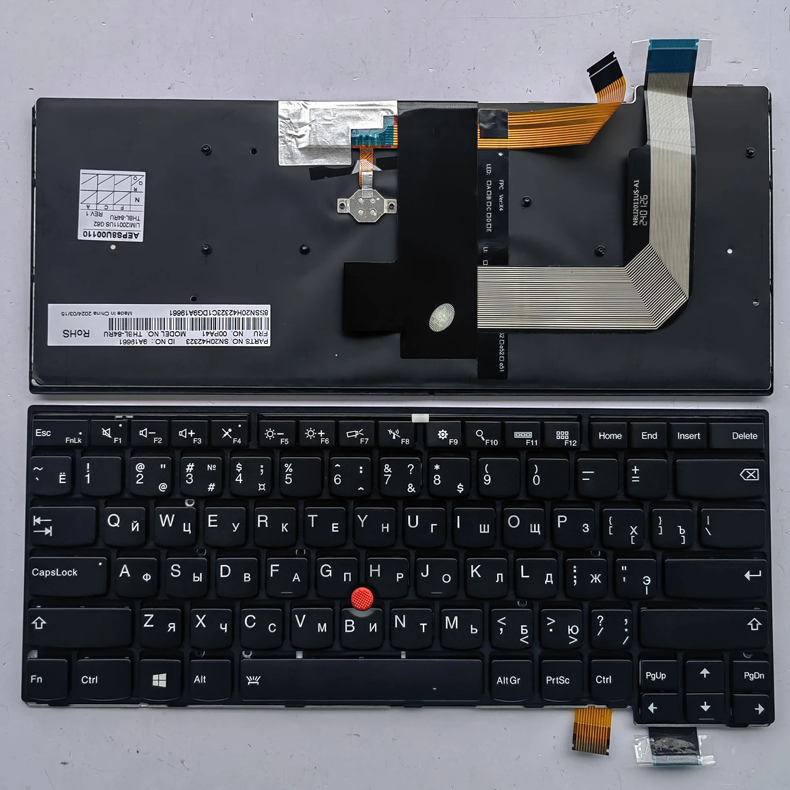 RU Layout for Lenovo ThinkPad T470S S2 2016 S2 2017 T460S Laptop Keyboard