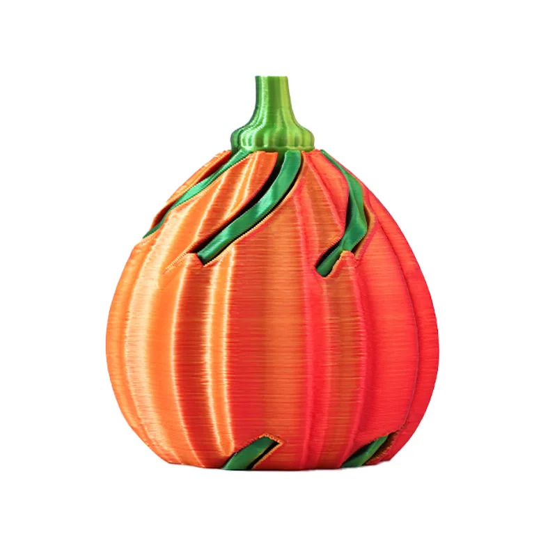 Home Decoration Accessories 3D Printed Stree Relief Toy Pumpkin Colorful Desktop Wed Red Display Stand Halloween Gift Figurines