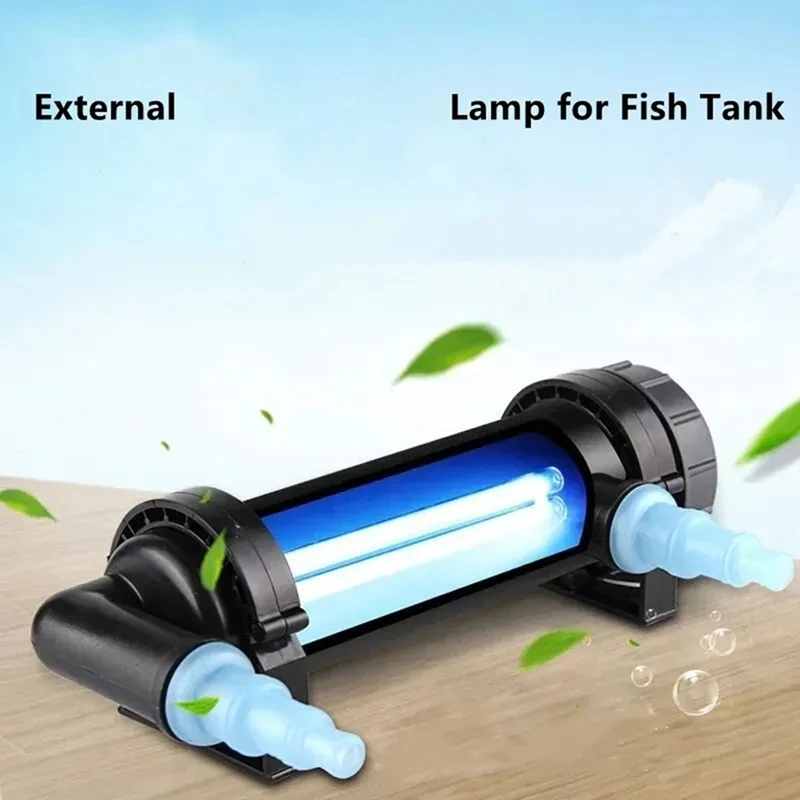 

Стерилизатор для аквариума, лампа для удаления водорослей в аквариуме, ультрафиолетовый фильтр для аквариума, очиститель воды, вилка европейского стандарта