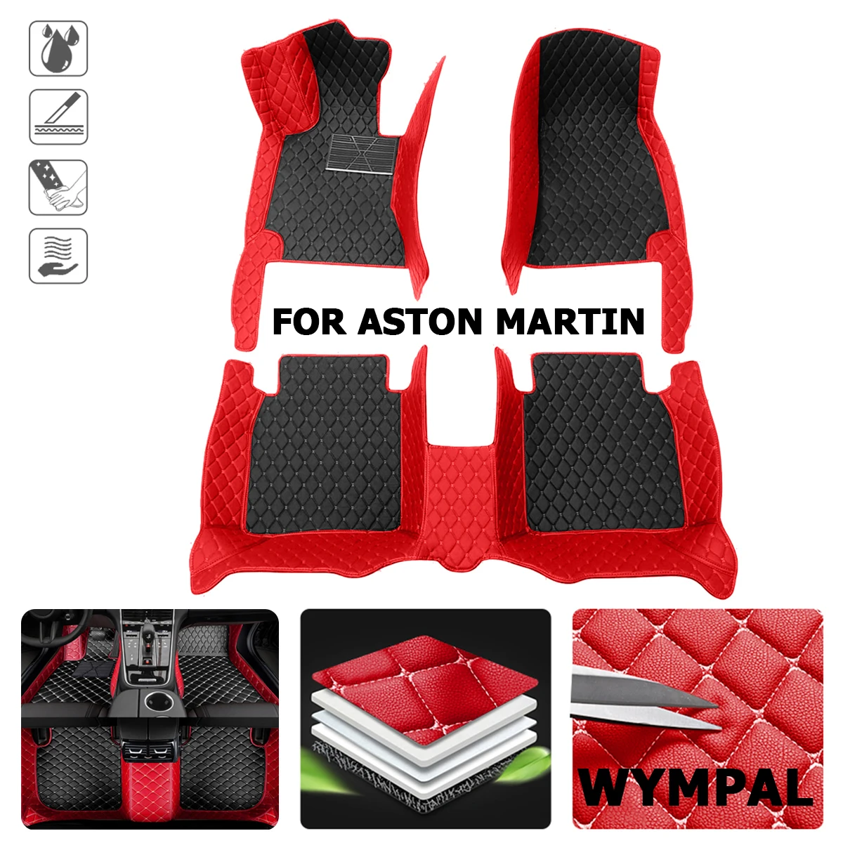 

Car Floor Mats For ASTON MARTIN Rapide Vanquish DB7 DB11 DB9 DBX DBS vantage Car Accessories