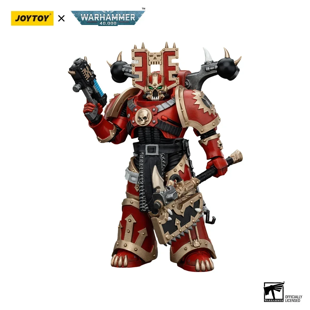 JOYTOY Warhammer 40k 1/18 Action Figures Anime World Eaters Khorne Berzerker Collection Anime Model Gaming Children Boys Gifts