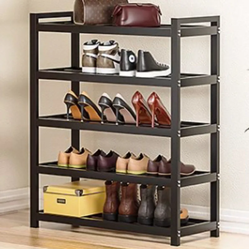 Torage Modern Entrance Shoe Cabinet Metal Black Living Room Household Shoe Cabinet Small Narrow Mobili Per La Casa Furniture